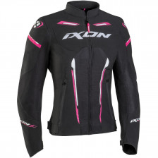 BLOUSON IXON STRIKER LADY AIR NOIR FUSHIA