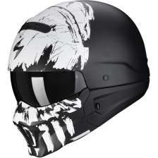 SCORPION EXO COMBAT EVO MARAUDER NOIR MAT BLANC