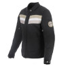 BLOUSON HELSTONS CORVETTE NOIR BEIGE BLANC