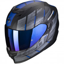 SCORPION EXO-520 EVO AIR MAHA NOIR MAT BLEU 22-06