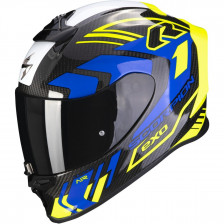 SCORPION EXO-R1 EVO AIR CARBON SUPRA NOIR JAUNE BLEU 22-06