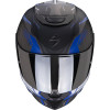 SCORPION EXO-391 HAUT NOIR MAT ARGENT BLEU 22-06