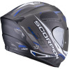 SCORPION EXO-391 HAUT NOIR MAT ARGENT BLEU 22-06
