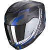 SCORPION EXO-391 HAUT NOIR MAT ARGENT BLEU 22-06