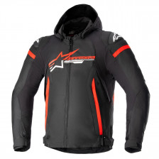BLOUSON ALPINESTARS ZACA WP NOIR ROUGE BLANC