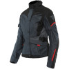BLOUSON DAINESE LADY TEMPEST 3 D DRY EBONY NOIR ROUGE
