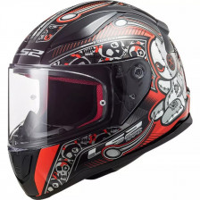 LS2 FF353 RAPID MINI ENFANT VOODOO NOIR ROUGE