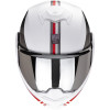 SCORPION EXO-TECH EVO GENRE BLANC MAT ARGENT ROUGE 22-06