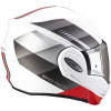 SCORPION EXO-TECH EVO GENRE BLANC MAT ARGENT ROUGE 22-06