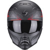 SCORPION EXO-COMBAT II XENON NOIR MAT ROUGE 06