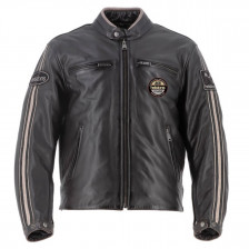BLOUSON HELSTONS ACE CUIR RAG 10 ANS MARRON