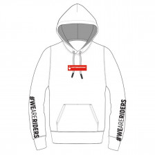 SWEAT MOTOSHOPPING BLANC NOIR ROUGE
