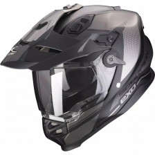 SCORPION ADF-9000 AIR TRAIL NOIR MAT ARGENT
