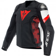 BLOUSON DAINESE AVRO 5 NOIR ROUGE BLANC