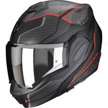 SCORPION EXO-TECH EVO ANIMO NOIR MAT ROUGE XS