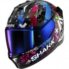 SHARK SKWAL I3 HELLCAT NOIR CHROME BLEU ROSE 22-06