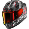 SHARK SKWAL I3 HELLCAT NOIR MAT CHROME ROUGE 22-06