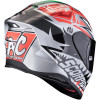 SCORPION EXO-R1 EVO ZACCONE ARGENT NOIR ROUGE 22-06
