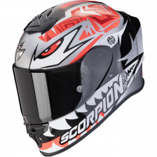 SCORPION EXO-R1 EVO ZACCONE ARGENT NOIR ROUGE 22-06