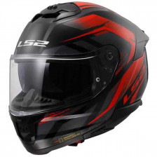 CASQUE LS2 FF808 STREAM II FURY NOIR ROUGE