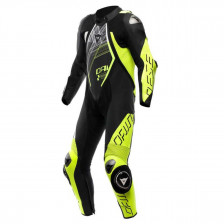 COMBINAISON DAINESE AUDAX D-ZIP NOIR JAUNE BLANC