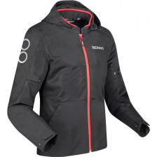 BLOUSON BERING PROFIL NOIR ROUGE