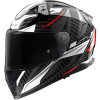 LS2 FF811 VECTOR II CARBON SAVAGE BLANC ROUGE GRIS 22-06