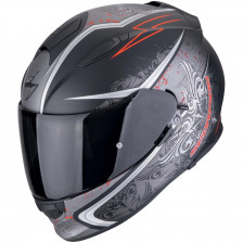 SCORPION EXO-491 RUN NOIR MAT ROUGE 22-06