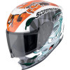 SCORPION EXO-JNR AIR THE 4ELEMENT BLANC BLEU ORANGE