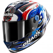 SHARK AERON-GP FIM RACING ZARCO BLANC NOIR BLEU