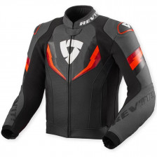 BLOUSON REVIT QUANTUM 3 NOIR NEON ROUGE