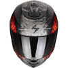 SCORPION EXO-391 WOLF NOIR MAT ARGENT ROUGE