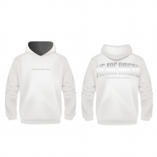 SWEAT OVERSIZE WE ARE RIDERS BLANC CHROME