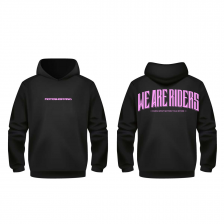 SWEAT OVERSIZE WE ARE RIDERS NOIR ROSE