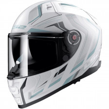 LS2 FF811 VECTOR II ALIZER BLANC MAT GRIS 22-06