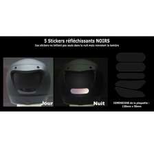 REFLECHISSANTS CASQUE NOIR