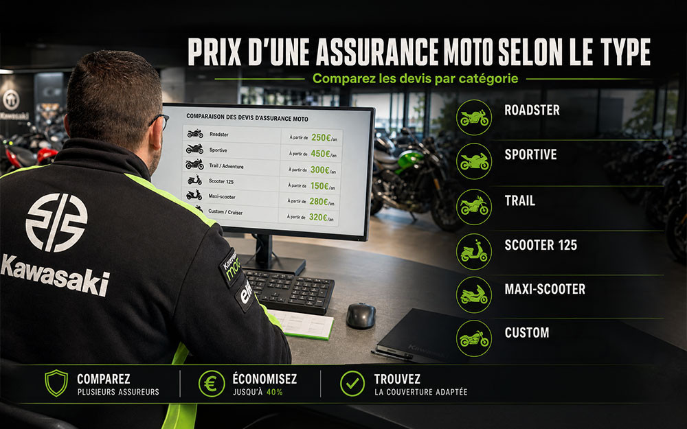 Prix d'une Assurance Moto Selon le Type de Moto