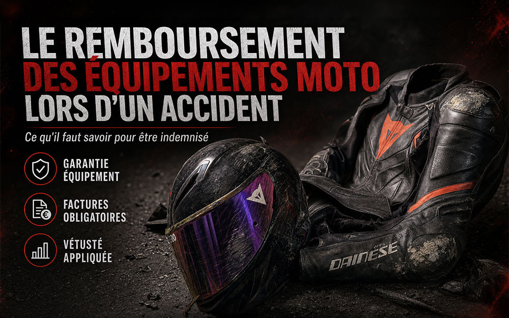 L'importance du remboursement des équipements moto dans une assurance