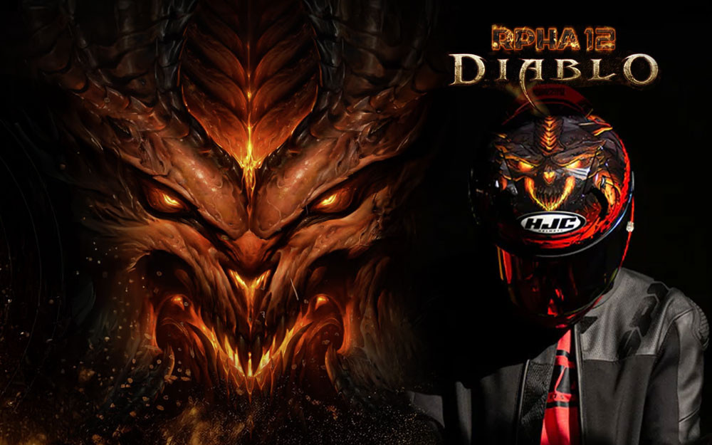 HJC RPHA 12 Diablo Blizzard : Un design mythique pour les passionnés de motos et de jeux vidéo