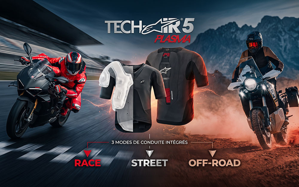 Alpinestars Tech-Air 5 Plasma : Gilet Airbag Moto léger et polyvalent