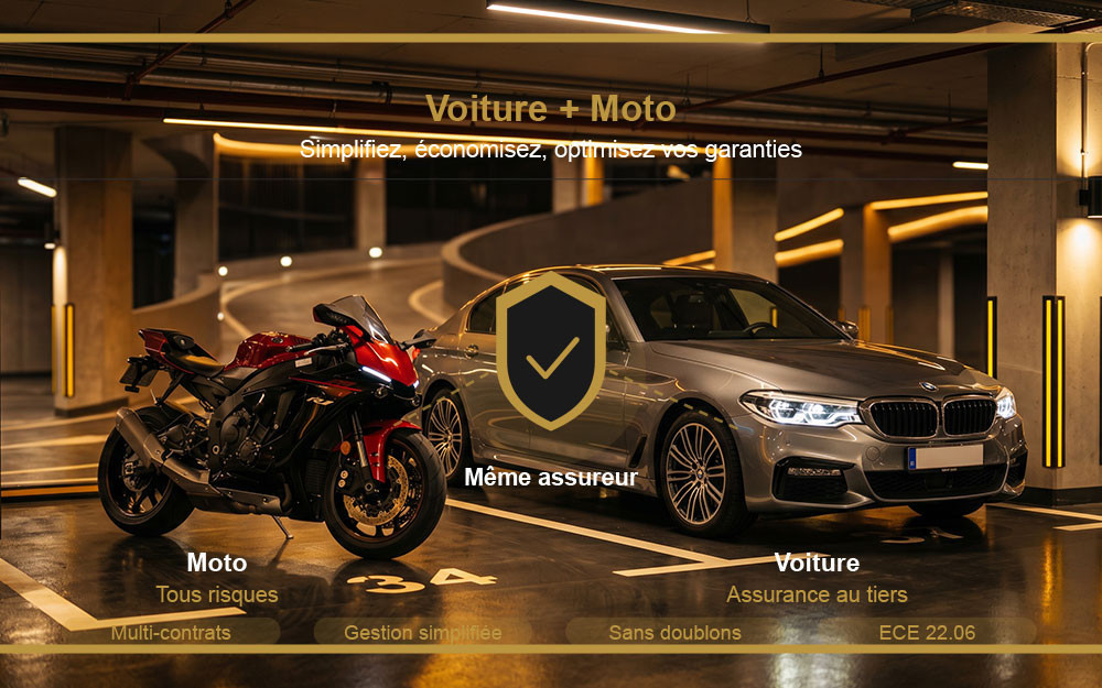 Voiture + moto : est-il intéressant d’assurer vos deux véhicules dans un seul contrat ?